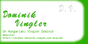 dominik vingler business card